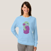 Langes Hülsen-T-Shirt Sofias Babushka T-Shirt (Vorne ganz)