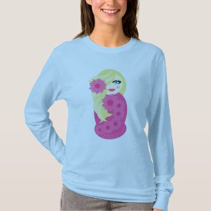Langes Hülsen-T-Shirt Sofias Babushka T-Shirt