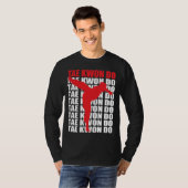 Langes Hülsen-T-Shirt Taekwondos T-Shirt (Vorne ganz)