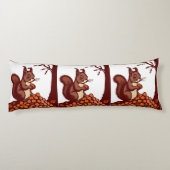 🐿️ Langès Kissen Herbst Eichhörnchen (Rückseite)