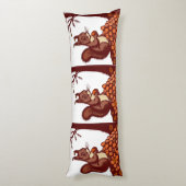 🐿️ Langès Kissen Herbst Eichhörnchen (Rückseite (Vertikal))