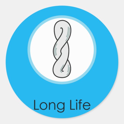 Langes Leben Doljabi Doljanchi Dol Runder Aufkleber (Vorderseite)