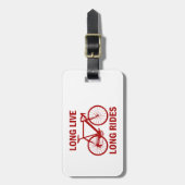 Langes Leben Gepäckanhänger (Vorderseite vertikal)