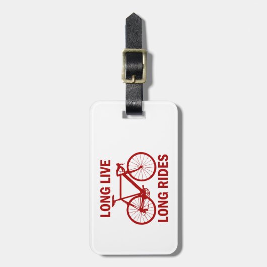 Langes Leben Gepäckanhänger (Vorderseite vertikal)