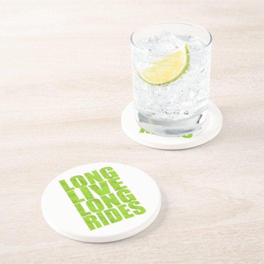 Langes Leben (Topo) Getränkeuntersetzer (Seite)