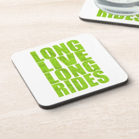 Langes Leben (Topo) Getränkeuntersetzer (Linke Seite)