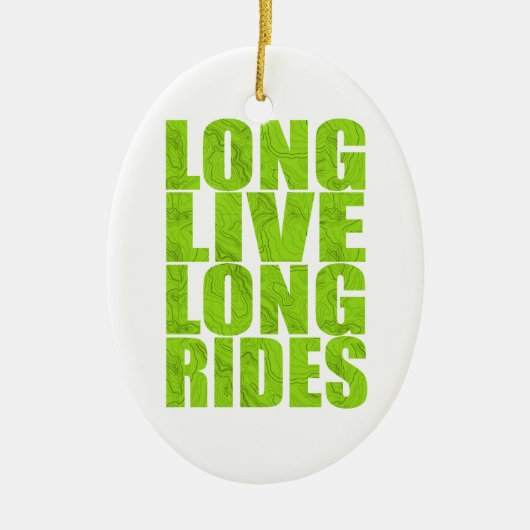 Langes Leben (Topo) Keramik Ornament (Vorne)