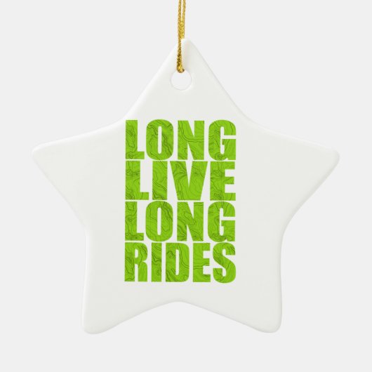 Langes Leben (Topo) Keramik Ornament (Vorne)