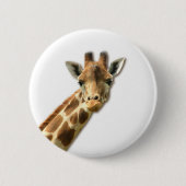 Langes Necked Giraffen-Button Button (Vorderseite)