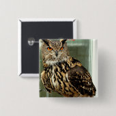 Langes ohriges Eulen-Button Button (Vorne & Hinten)