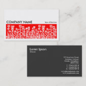 Langes Rot des Bild-072 - Cyber-Garten - Visitenkarte (Vorne/Hinten)