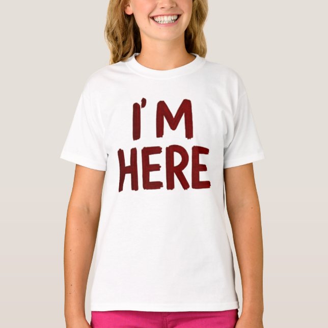 Langes Schürzenkleid T-Shirt (Vorderseite)