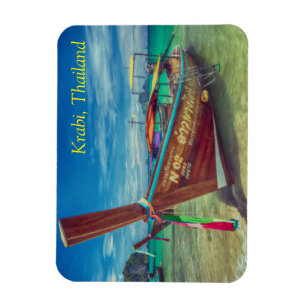 Langes Schwanz am Strand, Krabi, Thailand Magnet