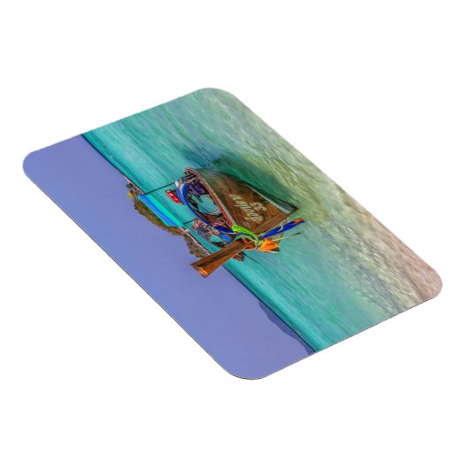Langes Schwanz Boot, Koh Lipe, Thailand Magnet (Rechte Seite)