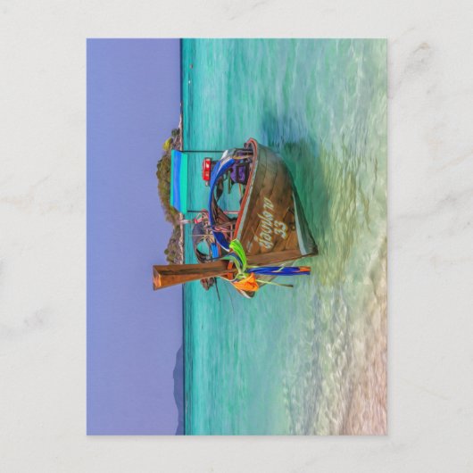 Langes Schwanz Boot, Koh Lipe, Thailand Postkarte (Vorderseite)