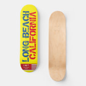 LANGES STRAND KALIFORNIEN Skateboard (Vorderseite)