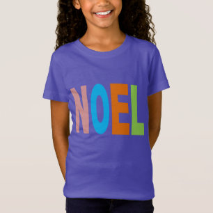 Langes T-Shirt aus Jersey mit lila Design NOEL