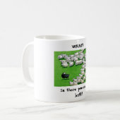 Langes verlorenes Lamm: klebriger Hintern Kaffeetasse (Vorderseite Links)