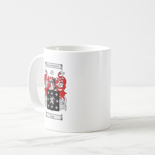 Langes Wappen Kaffeetasse (Vorderseite Links)