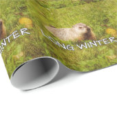 Langes Winterverpackungspapier Geschenkpapier (Rolleneckpunkt)
