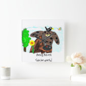 Langeweile kann nützlich sein quadratische wanduhr (Zuhause)