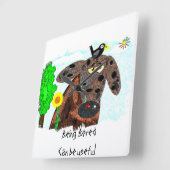 Langeweile kann nützlich sein quadratische wanduhr (Winkel)