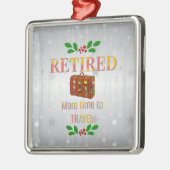 Langeweile, mehr Zeit für Reisen Ornament Aus Metall (Links)