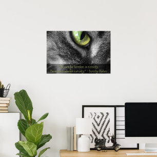 Langeweile - Neugier, Dorothy Parker Zitat Poster