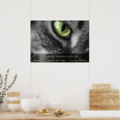 Langeweile - Neugier, Dorothy Parker Zitat-Poster Poster (Küche)