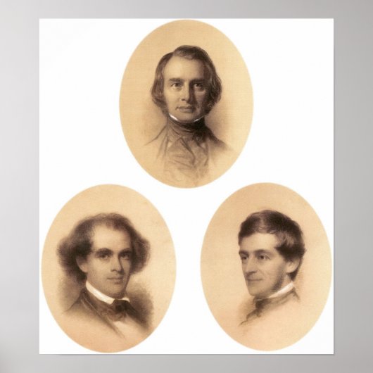 Langfellow, Hawthorne, Emerson Poster (Vorne)