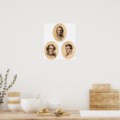 Langfellow, Hawthorne, Emerson Poster (Küche)