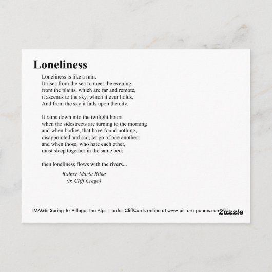 LANGFRISTIG POSTKARTE (Rückseite)