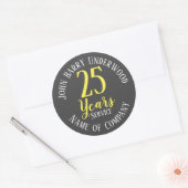 Langfristige Dienstleistung oder Ruhestand Runder Aufkleber (Umschlag)