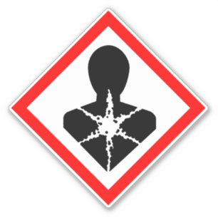 Langfristige Gesundheitsgefährdung COSHH Aufkleber