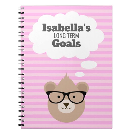 Langfristige Ziele Notizblock (Vorderseite)