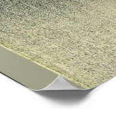 Langgezogene Eule auf einer Baumzweigung Poster (Ecke)