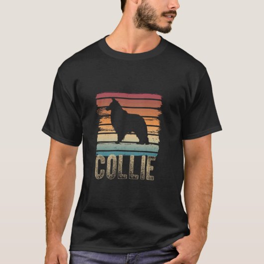 Langhaar Collie Hund T-Shirt (Vorderseite)