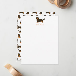 Langhaar-Dachshund Mitteilungskarte