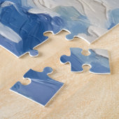 Langhaar-Dachshund-Rentier-Schlitten Puzzle (Seite)
