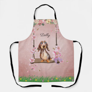 Langhaar-Dapple-Dachshund-Schürze Schürze