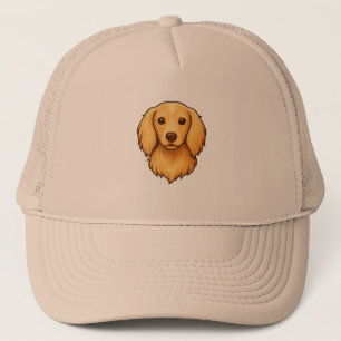 Langhaar-Doxie-Mütze Truckerkappe