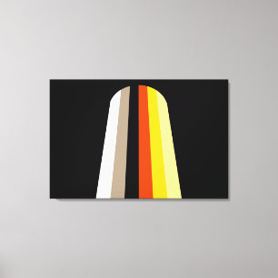Langhaar-Stolzflagge Leinwanddruck