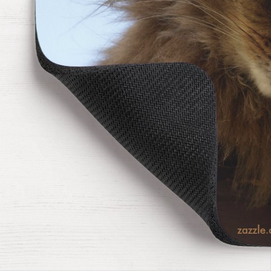 Langhaar Tabby Cat Mousepad (Ecke)