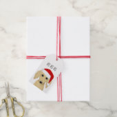 Langhaarige Creme Dackel Niedlicher Hund Weihnacht Geschenkanhänger (Mit Garn)