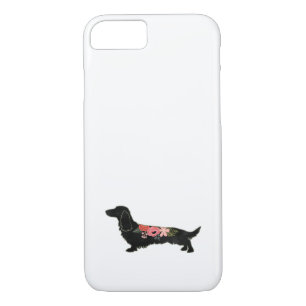 Langhaarige Dackel Bohemische Silhouette Case-Mate iPhone Hülle