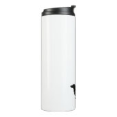 Langhaarige Dackel Bohemische Silhouette Thermosbecher (Nach links gedreht)