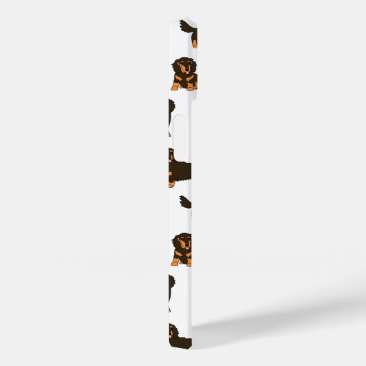 Langhaarige Dackel Case-Mate iPhone Hülle (Rückseite / Rechts)