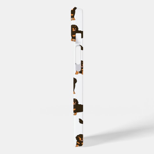 Langhaarige Dackel Case-Mate iPhone Hülle (Rückseite / Links)