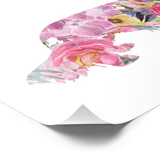 Langhaarige Dackel Fotodruck (Ecke)