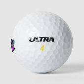 Langhaarige Dackel Golfball (Logo)